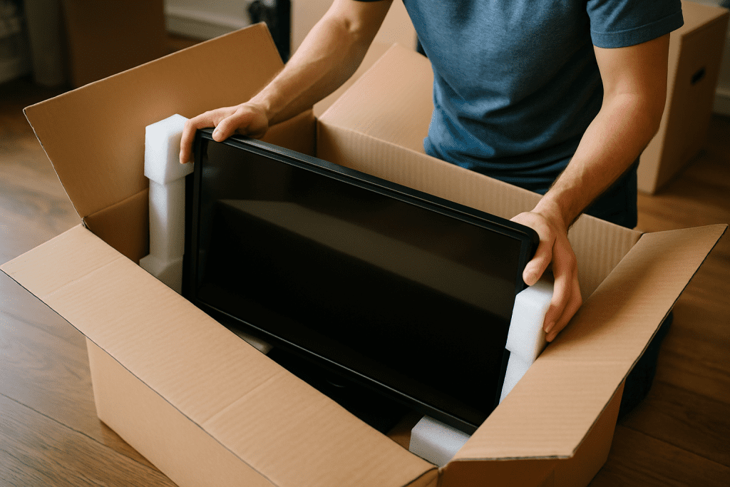 Pack electronics carefully